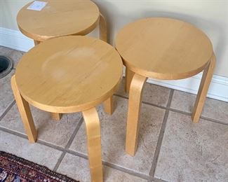 #36-#38- Artek Stool 60- Made in Sweden- 17 1/2 tall- 3 available- $120 EACH                                                                