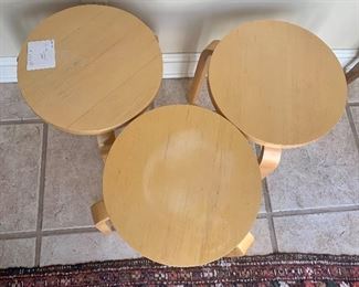 #36-#38- Artek Stool 60- Made in Sweden- 17 1/2 tall- 3 available- $120 EACH                                                                