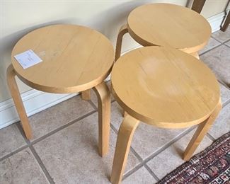 #36-#38- Artek Stool 60- Made in Sweden- 17 1/2 tall- 3 available- $120 EACH                                                                
