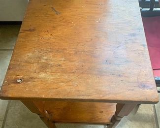 #40- Antique side table with drawer- 18 x 20 x 30 3/4t- $80