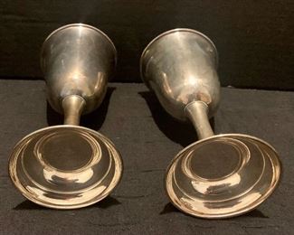 #82- 2 sterling goblets- Markedly Sterling 950- NOT weighted- 204 grams total- $125 for both
***Not discounted***