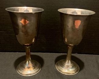 #82- 2 sterling goblets- Markedly Sterling 950- NOT weighted- 204 grams total- $125 for both
***Not discounted***