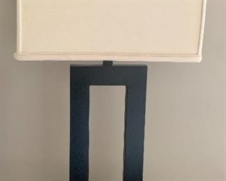 #59- Contemporary Lamp- metal frame- $80