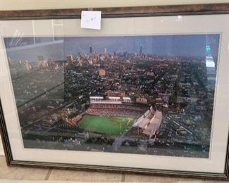 #29- Framed Wrigley Field Picture- $60