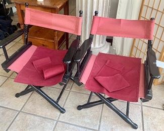#20- 2 Director's Chairs- extra set of chair straps- $40 for pair