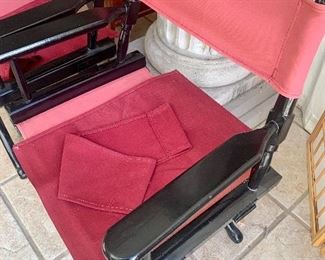 #20- 2 Director's Chairs- extra set of chair straps- $40 for pair
