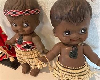 Vintage Maori dolls from New Zealand