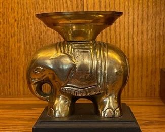small heavy brass elephant