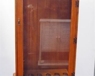 Six Gun Display Case With Lower Storage, 74.5" H x 28.25" W x 16.5" D