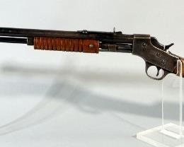 J. Stevens Model 70 Visible Loading Repeater .22 SLLR Pump Action Rifle SN# 404