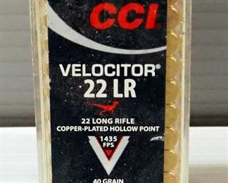 CCI Velocitor .22 LR Ammo, Approx 250 Rds
