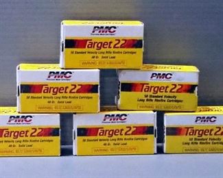 PMC Target 22 .22 LR Ammo, Approx 120 Rds
