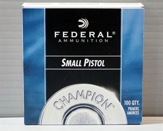 Federal No. 100 Small Pistol Primers, Approx Qty 500
