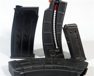 Longarm Magazine Assortment, Total Qty 4, Includes 5.7x28 Cal, .22 LR,