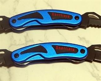 Sheffield Folding Pocket Knives With Dual Blades, Qty 2