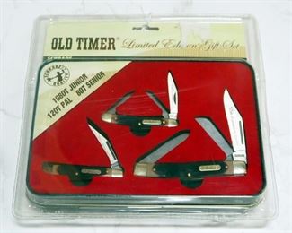 Old Timer Limited Edition Folding Knife Gift Set, Includes 1080T Junior, 120T Pal And 80T Senior