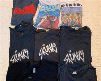 Vintage Austin T-shirts : Skunks, Joe Ely, Maudies D, Salt Lick, Carnival