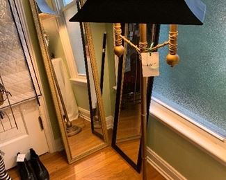Arts and Crafts brass floor lamp, 