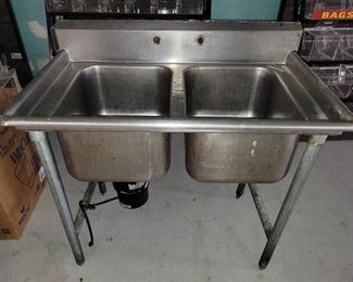 2 Well Stainless Steel Sink with Badger Disposal