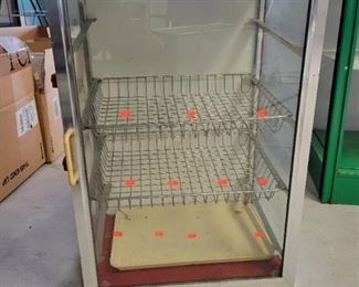 Glass Door Food Encased Food Rack