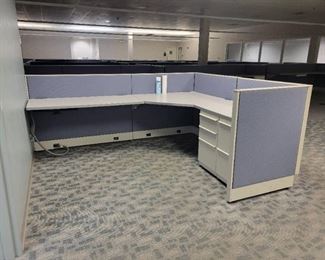 L Shape Cubical Unit - Includes Desk