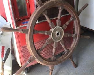 WLE042 - Authentic Ship's Wheel From a Ship