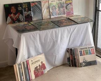 WLE071 - 48 VINTAGE HAWAIIAN MUSIC VINYL RECORDS