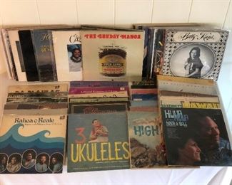 WLE092 - 48 VINTAGE HAWAIIAN MUSIC VINYL RECORDS