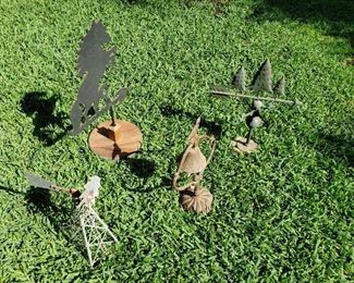 WLE098 - Trio of Metal Weather Vanes