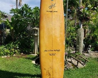 WLE104 - Vintage 8'-6" Tri-Fin Surfboard by Ernie Tanaka