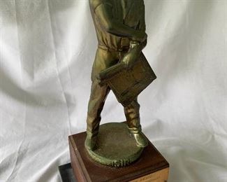 WLE119-Historical Trophy From EE Black Estate Koa Wood Base