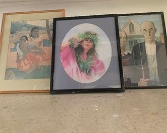 WLE138-Trio Of Framed Prints