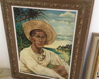 WLE140 - Painting by V. Trinidad 25" x 32" x 2" in Wood Frame