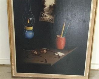 WLE141 - Oil Painting On Wood 23" x 27" x 1.25"