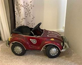 Wle152 Vintage Metal Child’s Pedal Car Ride On Toy