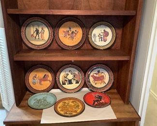 Wle172 - Nine Terra Cotta Decorative Plates From Greece