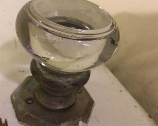 WLE173 - Beautiful Vintage Glass Door Knobs