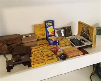 WLE213 - Huge Lot of Assorted Vintage Camera/Movie Film, Camera Accessories & More