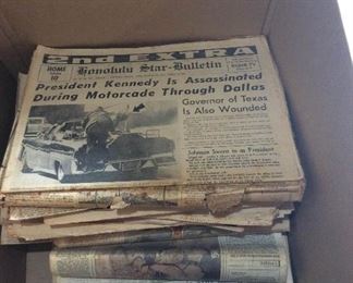 Wle218 Vintage Hawaii Newspapers Lot
