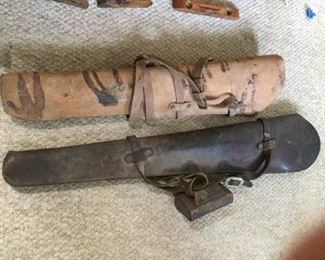 WLE266 - Pair of Leather Rifle Cases