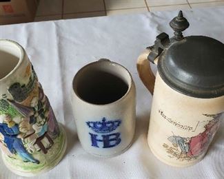 WLE274 - Trio of Vintage Beer Steins