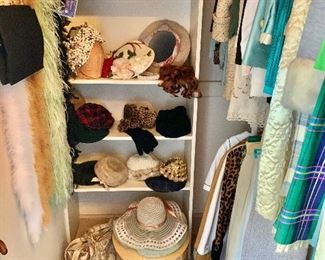 Vintage clothing, shoes and handbags