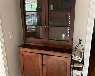 Antique kitchen /  dining room china cabinet  / hutch 
