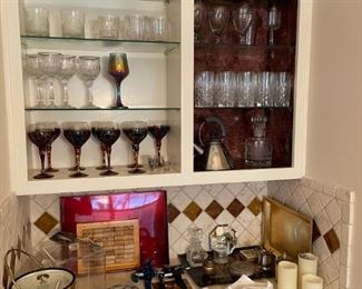 Nice collection of vintage barware 