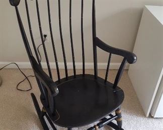 Stencil rocking chair
