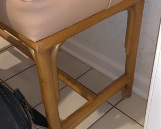 Rattan Bench Padded Seat