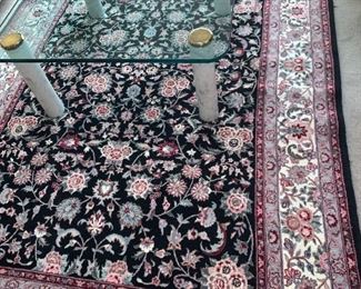 Marble Leg Glass Top Table