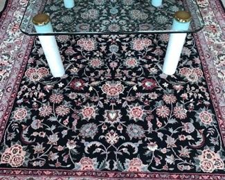 Marble Leg Glass Top Table