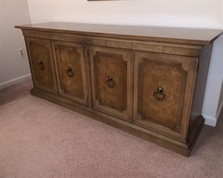 Console Cabinet, Buffet, Side Board, Server, TV Cabinet 68w 17.5d 29h with 2 cabinets and an inside drawer.