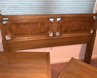 American of Martinsville USA Made 6 pc bedroom set includes queen headboard, dresser with mirror, chest of drawers, 2 night stands